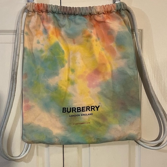 BURBERRY London Drawstring Backpack BLE Custom Tie Dye Limited Edition 9/17/2018 - Picture 1 of 6